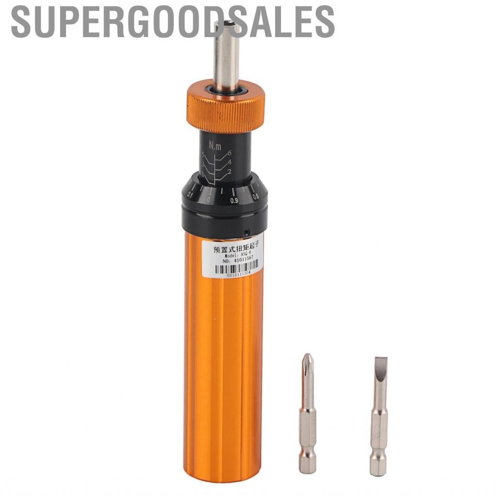 Supergoodsales Alloy Steel Preset Type 1-6N.m Adjustable Torque Screwdriver Maintenance Tool