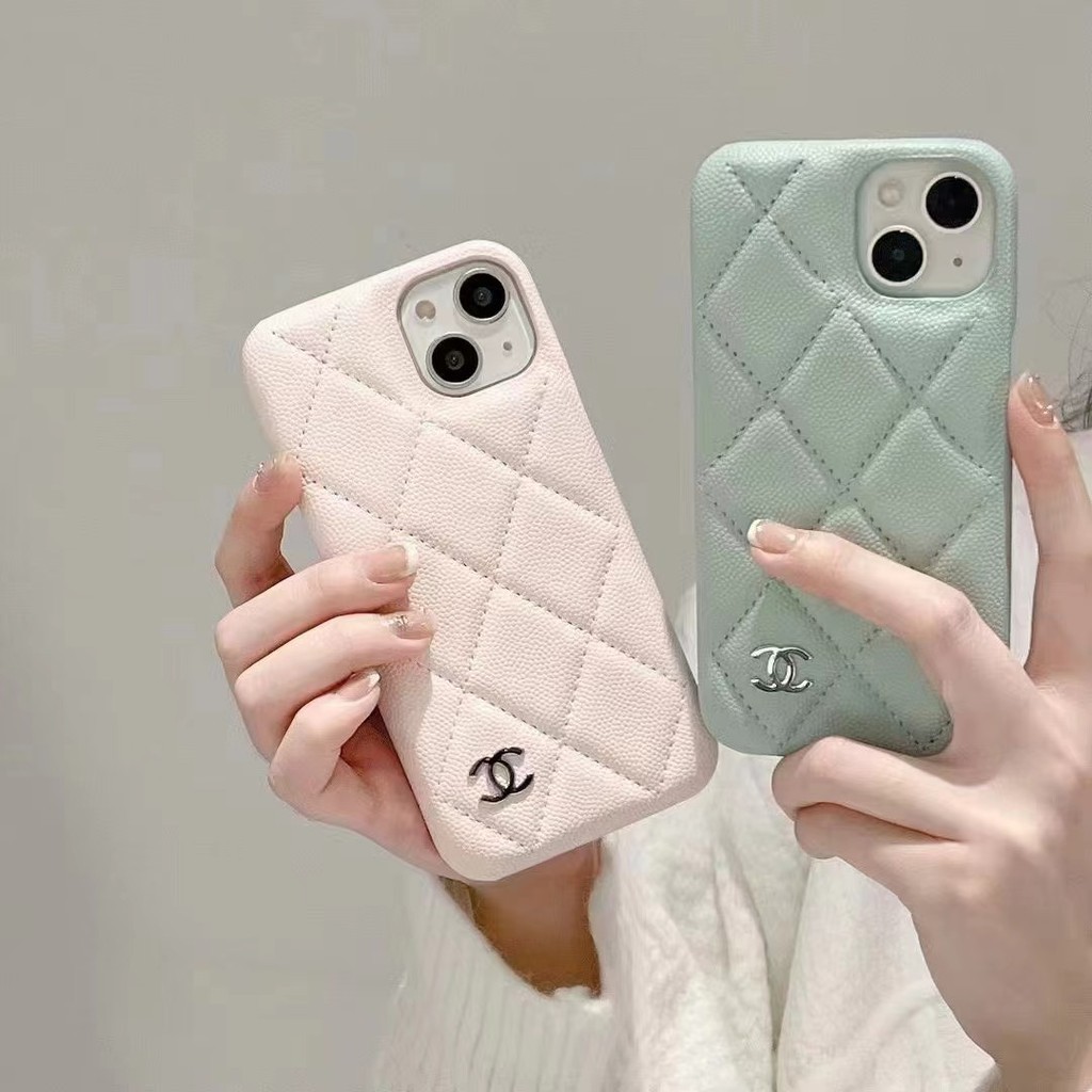 เคสโทรศัพท์มือถือหนัง ลายโลโก้ CC Time ประดับเพชร หรูหรา คุณภาพสูง สําหรับ iphone 15promax 14 13 12 11 Pro Max