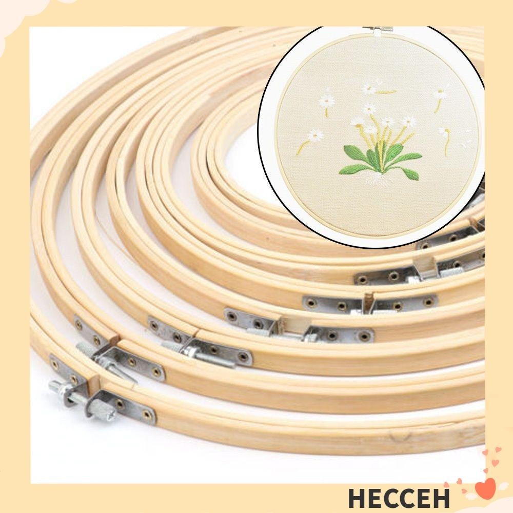 Hecceh สะดึงเข็มไม้ไผ่ สําหรับเย็บผ้า Diy