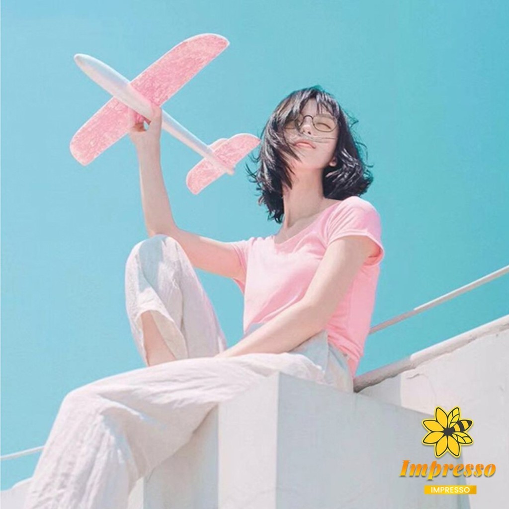 Impresso เครื่องบินร่อนของเล่นสำหรับเด็ก โฟมเครื่องบินของเล่นสำหรับเด็ก plane 48CM