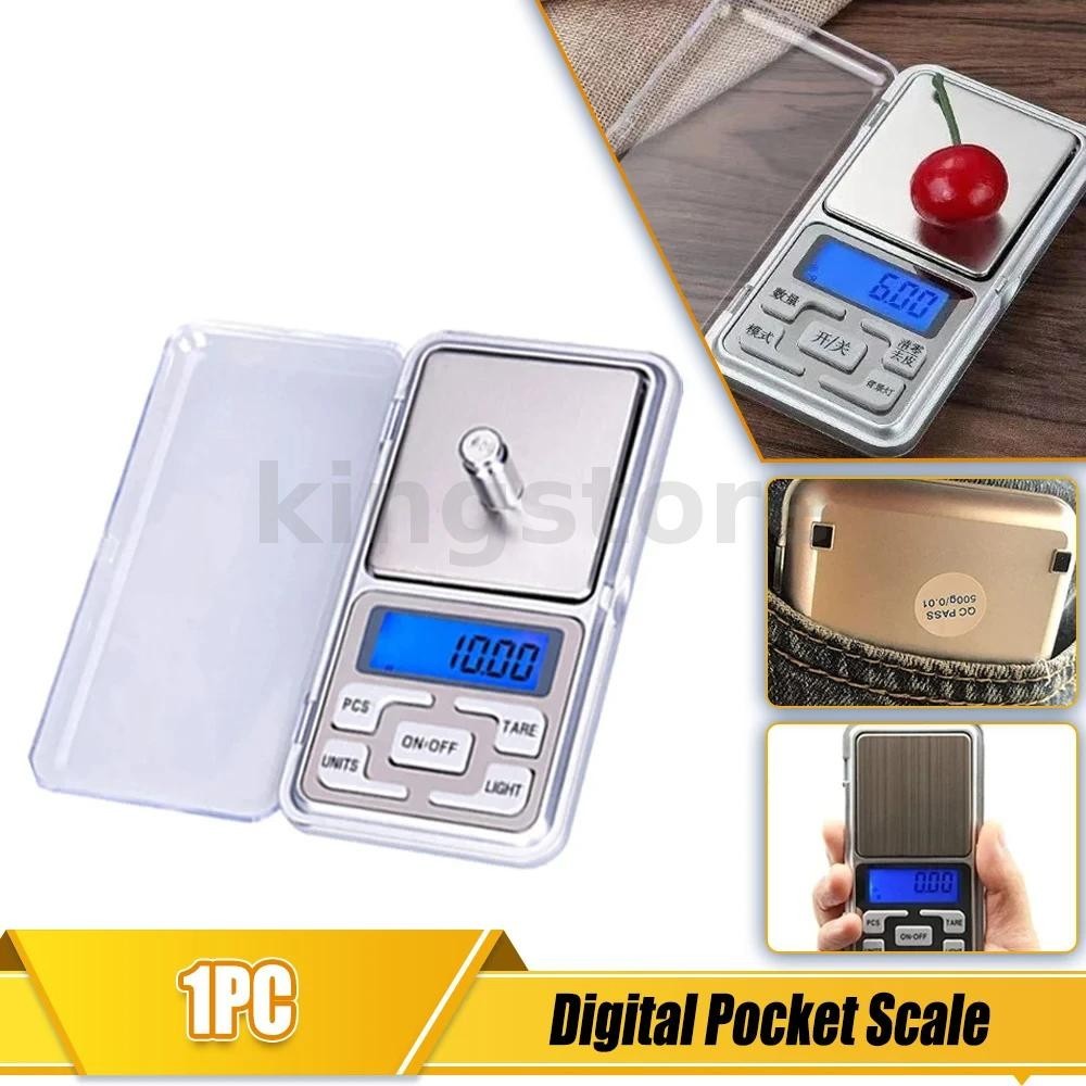 เครื่องชั่งน้ําหนักดิจิทัล ขนาดเล็ก แบบพกพา ความแม่นยําสูง หน้าจอ LCD 0.01 กรัม ความจุ 500 กรัม 300 กรัม 200 กรัม 100 กรัม