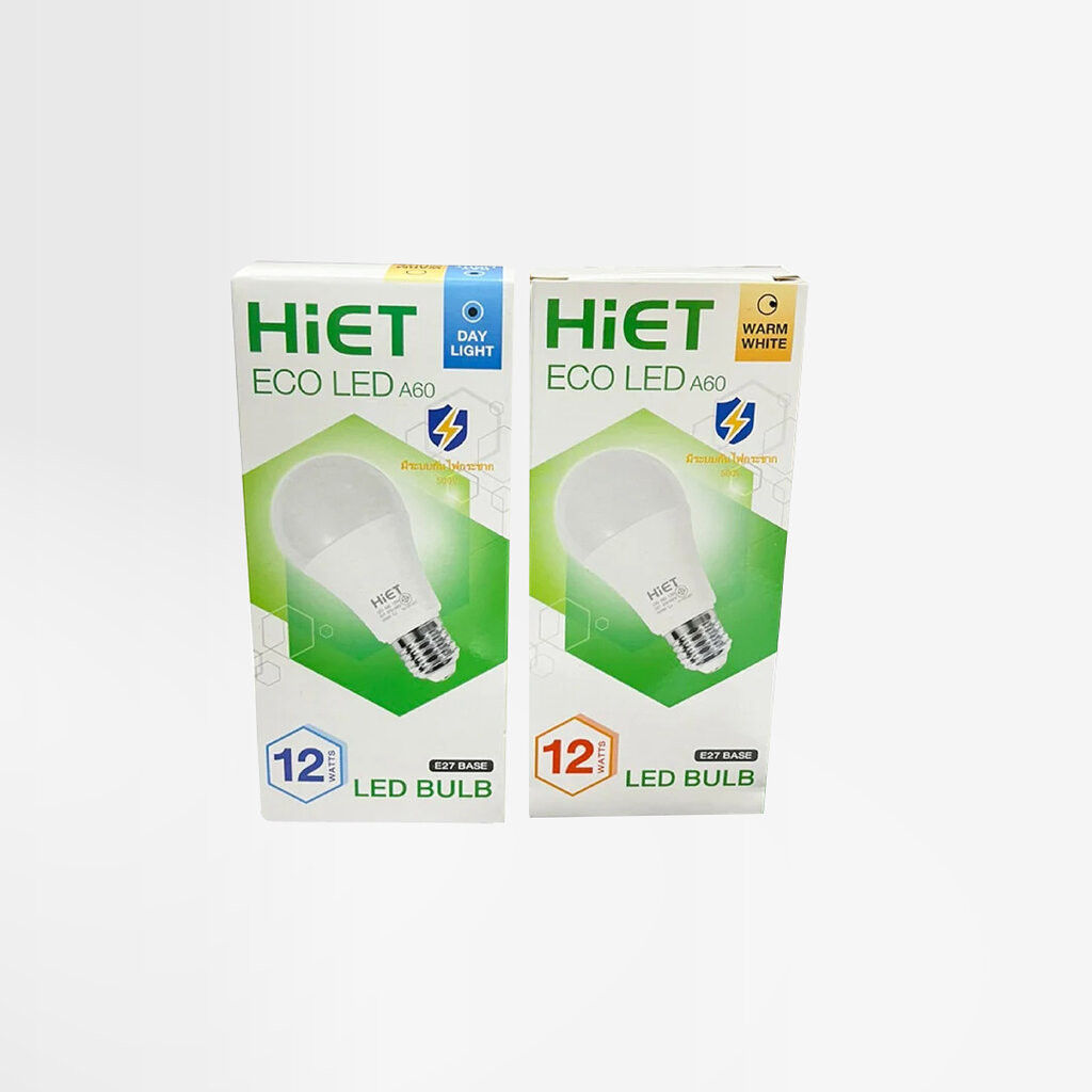 HIET หลอดไฟ ECO LED ขนาด 12W HIET Warmwhite Daylight E27