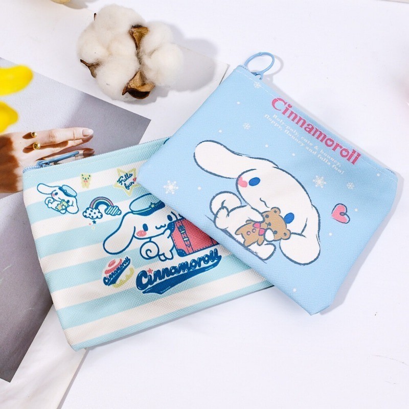 กระเป๋าใส่เหรียญ พวงกุญแจ รูปการ์ตูน Sanrio Mymelody Kuromi Cinnamoroll เหมาะกับของขวัญ แบบสร้างสรรค์ สําหรับเด็ก