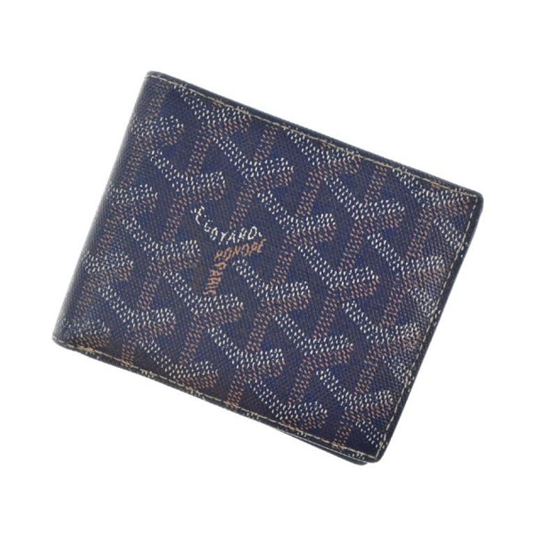 Goyard :CASE O R Coin Wallet Purse Women navy overall pattern Direct from Japan Secondhand