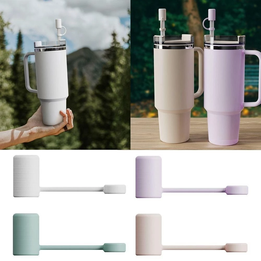 AKIYAMIO ฝาปิดหลอดซิลิโคน ป้องกันฝุ่นและรั่ว สำหรับถ้วย 40oz/30oz thumbnail 6