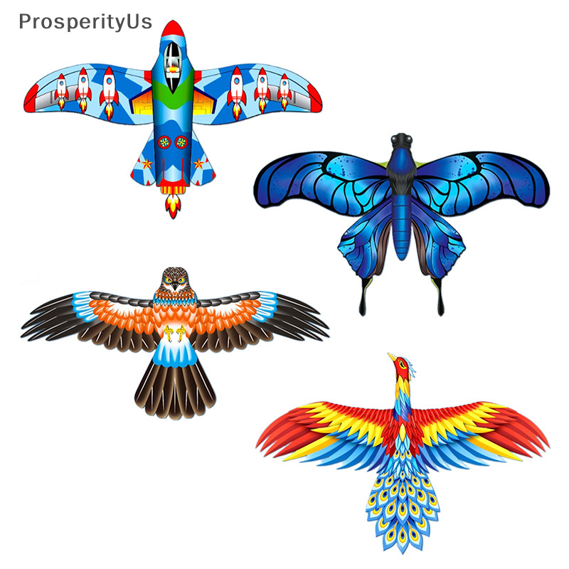 [ProsperityUs] ของเล่นว่าวไดนามิก ลายการ์ตูนนกฟินิกซ์ ผีเสื้อ เครื่องบิน นกอินทรีย์ ว่าว แบบมือถือ สําหรับเด็ก [TH]
