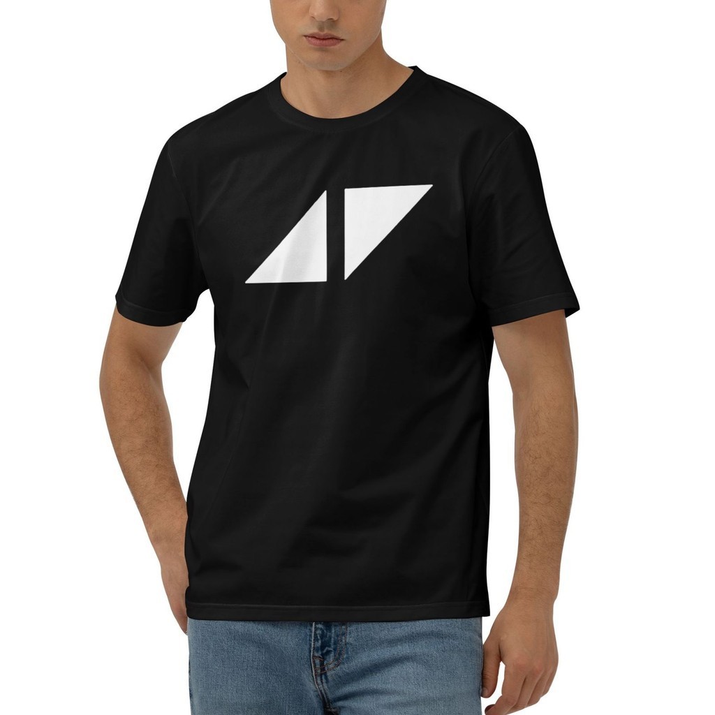 เสื้อยืดพิมพ์ลายโลโก้ Avicii