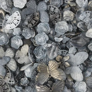 20g ผสมลูกปัดใบดอกไม ้ ผีเสื ้ อลูกปัดอะคริลิคสําหรับ DIY Handmade สร ้ อยข ้ อมือเครื ่ องประดับทําอุปกรณ ์ เสริม