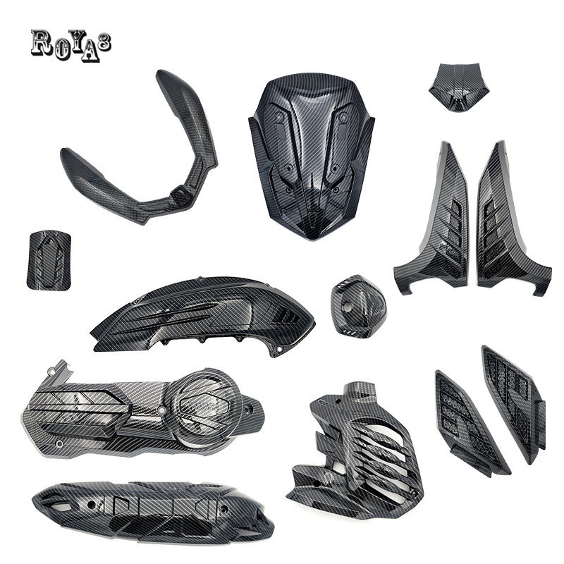 อุปกรณ์แต่ง สำหรับ YAMAHA NMAX  ชิว / ครอบท่อ / ฝาถัง เคฟล่า พร้อมส่ง