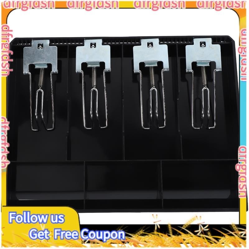 【D &amp;F 】Hard Case Clip Cash Register Box New Classify Store Cashier Coin Drawer Box Cash Drawer Tray Money Counter Case