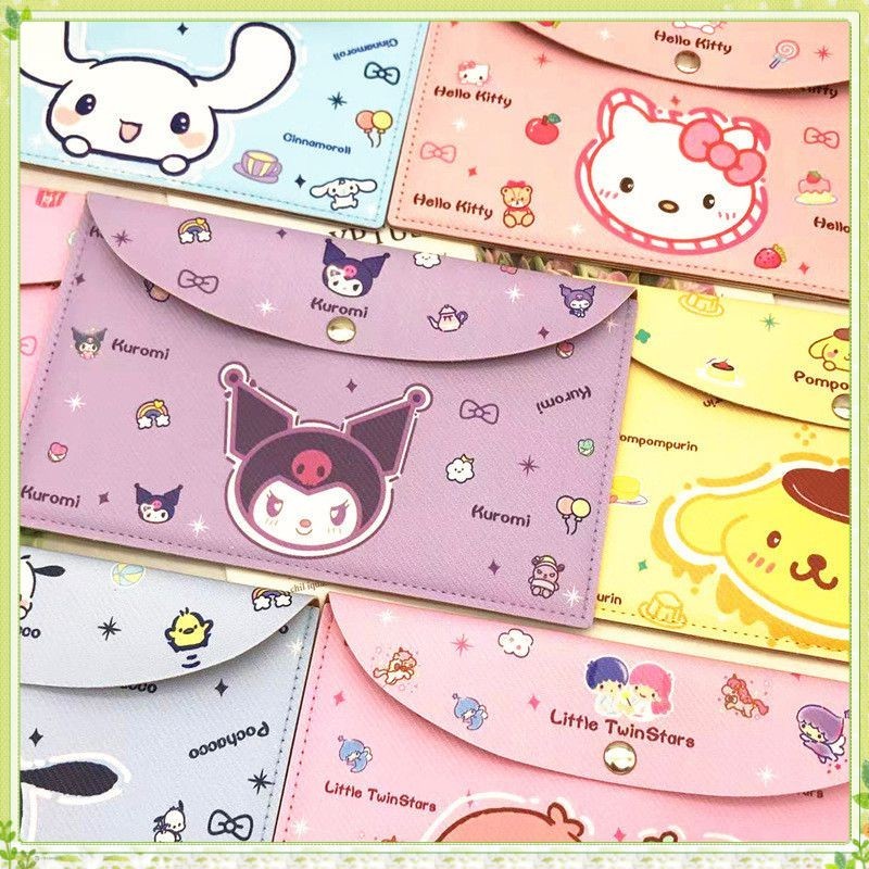 youngtime กระเป๋าเก็บตั๋ว Sanrio การ์ตูน Melody กระเป๋าสตางค์ เคส ID Holder หนังแบบพกพา กระเป๋าป้องกันกันน้ำ youngtime