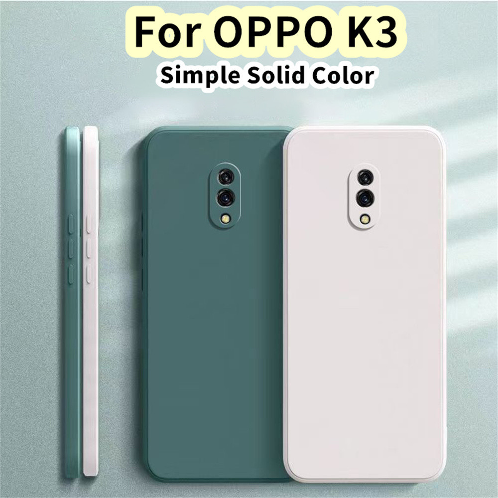【Case Home 】 สําหรับ OPPO K3 Silicone Full Cover Case Anti-fingerprint Case Cover