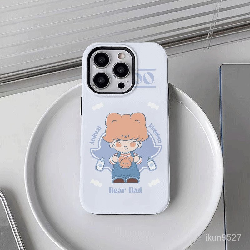 Boy Molly เข ้ ากันได ้ กับ iPhone14promax/15 เคสโทรศัพท ์ สองในหนึ ่ งเดียว 13Promax/12Pro Double Layer 11Promax Glossy XSMAX Hard Case 7Plus