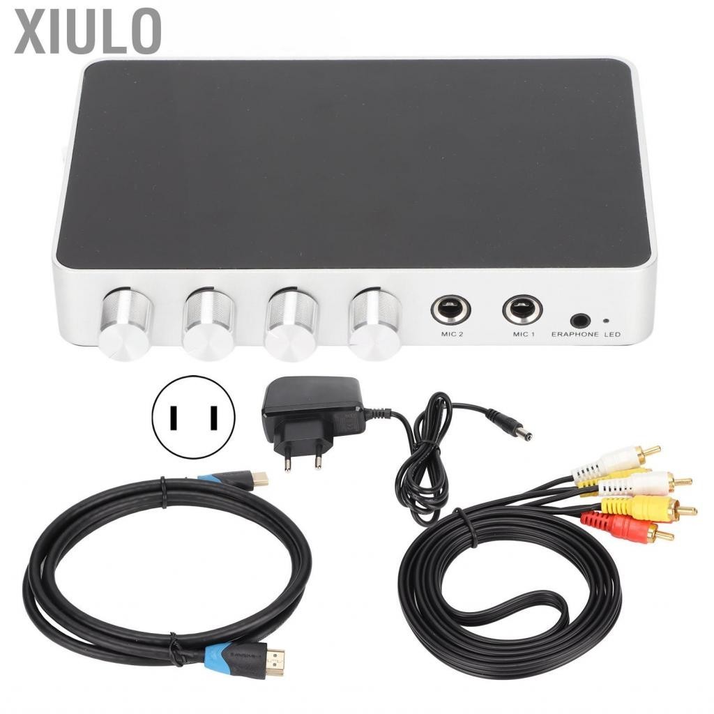 Xiulo KM200 Fcaudio Sound Mixer ระบบดิจิตอล 4K เครื่องขยายเสียงคาราโอเกะ HD