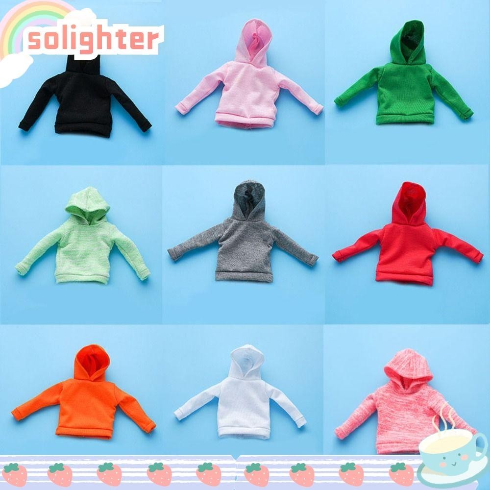 Solighter 1/6 ตุ๊กตา Hoodies, แฟชั่นผ้าฝ้ายตุ๊กตาเสื้อกันหนาวเสื้อผ้า, ของเล่นเด็ก Casual Wears Sport Tops 11.5" ตุ๊กตา