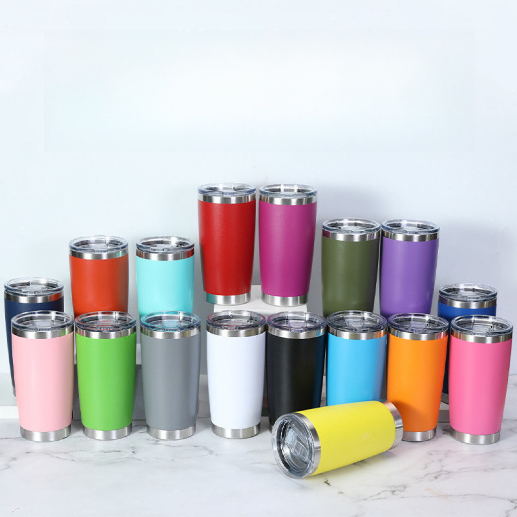 ใหม่!! แก้วเยติ เก็บความเย็น20oz.  ผลิตจากสแตนเลสแท้ sus304 ขนาด ขนาดพอดีพกพาสะดวกสุดๆ พร้อมส่งที่ไทยนะคะ สอบถามได้ค่ะ