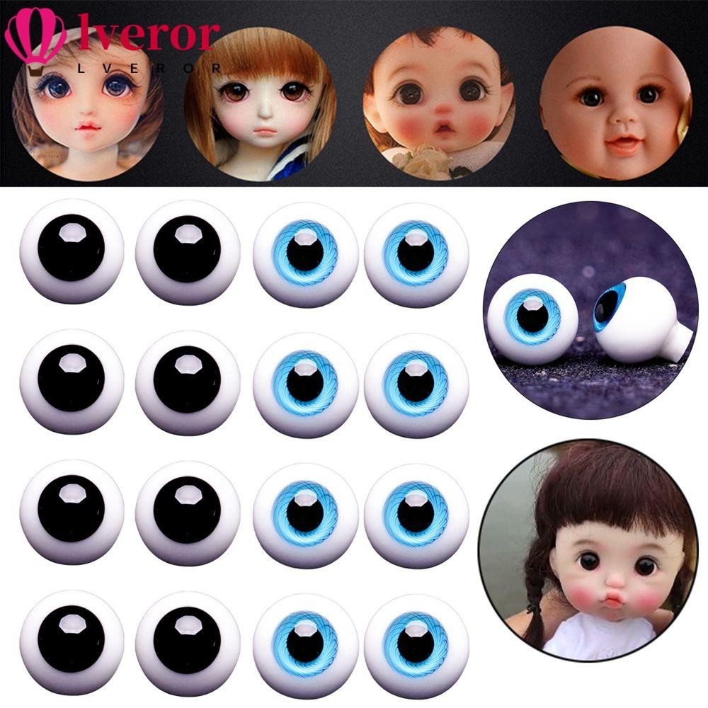 Lveror ตาแก ้ ว 6mm/8mm/10mm/12mm/14mmสําหรับตุ ๊ กตา BJD DIY ตุ ๊ กตาทํางานฝีมือ