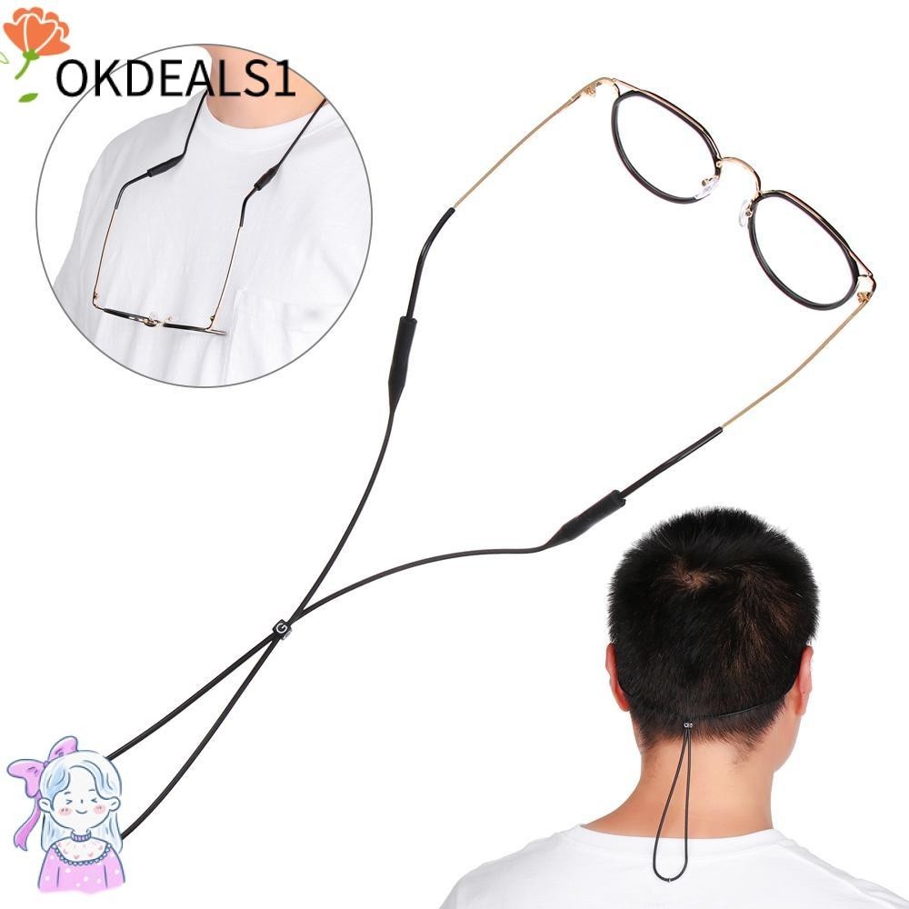 Okdeals สายคล้องแว่นตา ซิลิโคน กันลื่น ทนทาน หลากสี สําหรับผู้ชาย และผู้หญิง