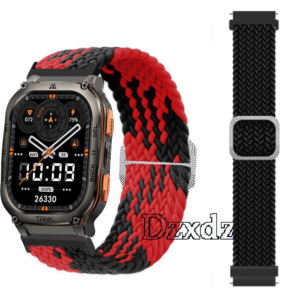 Kospet Tank M3 Ultra M2 สาย สายรัดสําหรับ สมาร ์ ทนาฬิกาไนลอนปรับ SmartWatch Band เปลี ่ ยนสายรัดสร ้ อยข ้ อมืออุปกรณ ์ เสริม