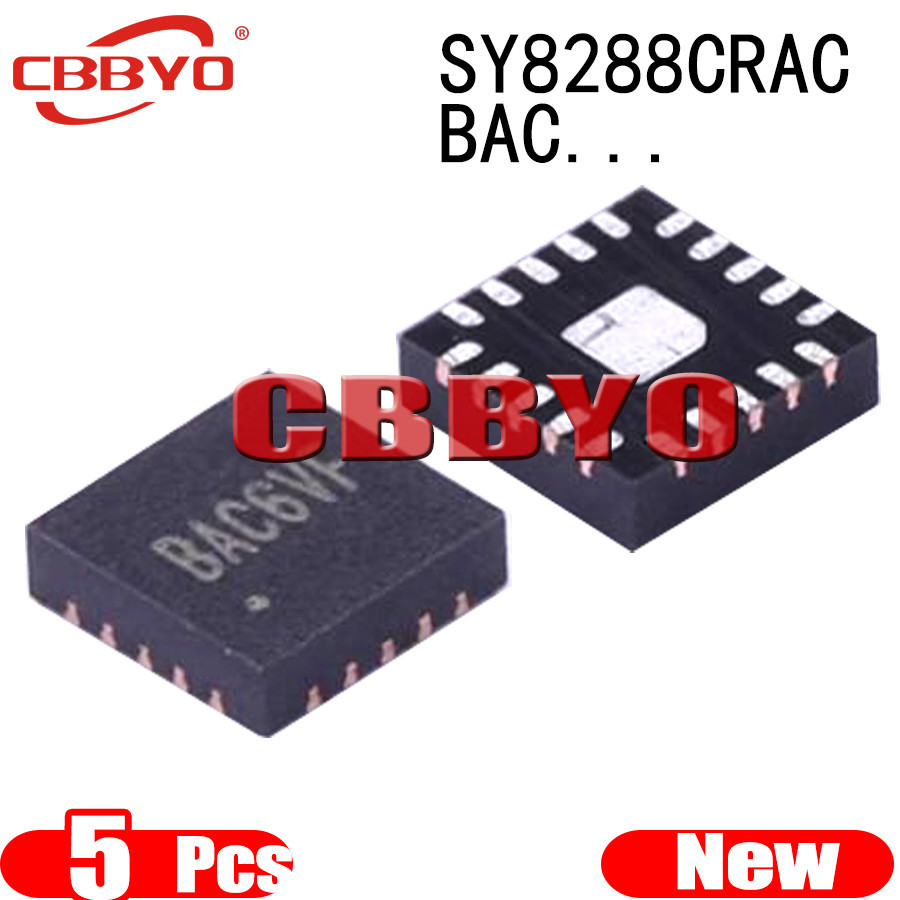 วงจรรวม SY8288C SY8288CRAC BAC5KA BAC6 BAC7 BAC QFN-20 5 ชิ้น