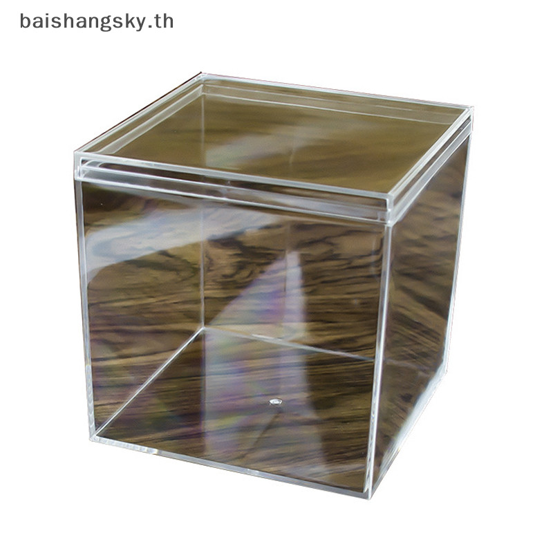 Byth Square สูงโปร ่ งใสกล ่ องพลาสติก Betta Breeding Box Mini Candy Slime คริสตัลโคลนกล ่ องบรรจุภัณฑ ์ byth