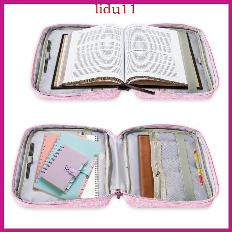Lid Bible Book Cover Bible Case Book Storage Case Document Storage Bag with Handle and Book Stand for School Office and