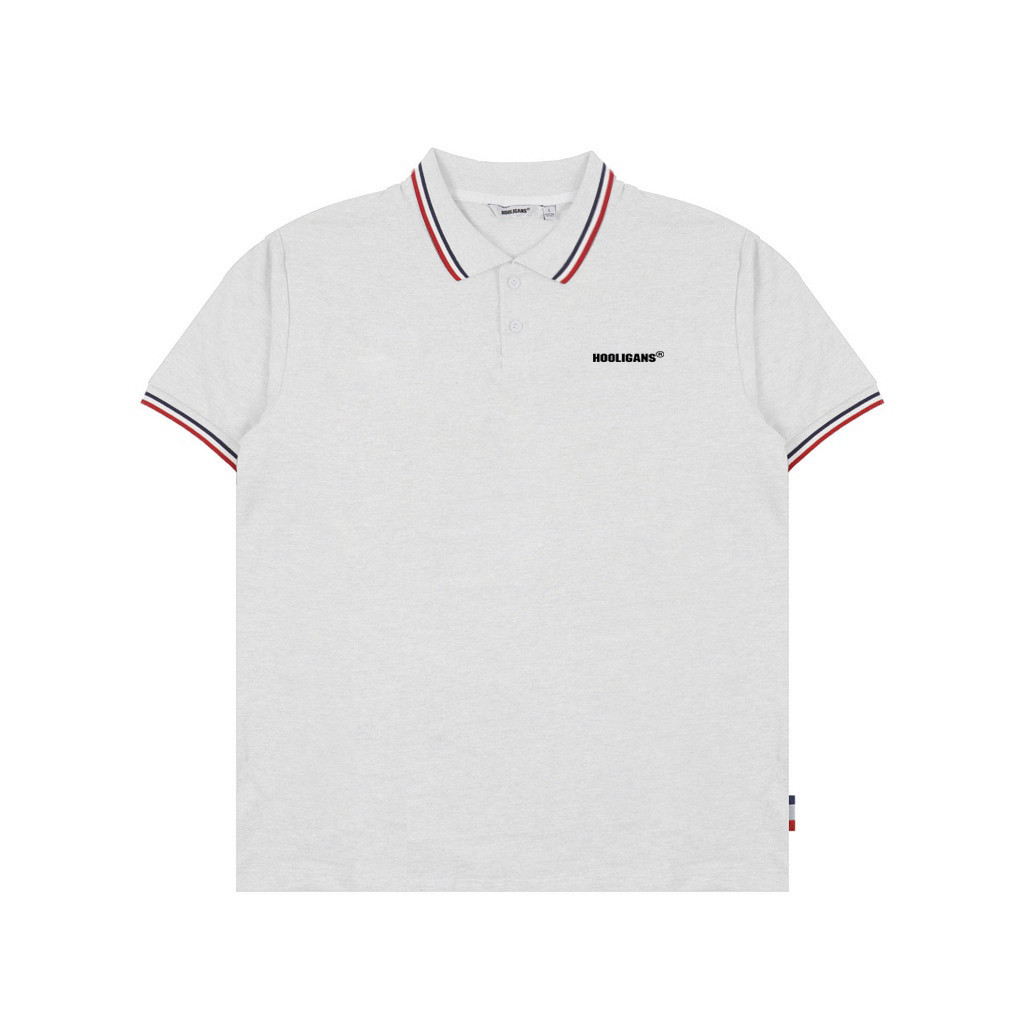 เสื้อโปโล Hooligans Paolo สีขาว