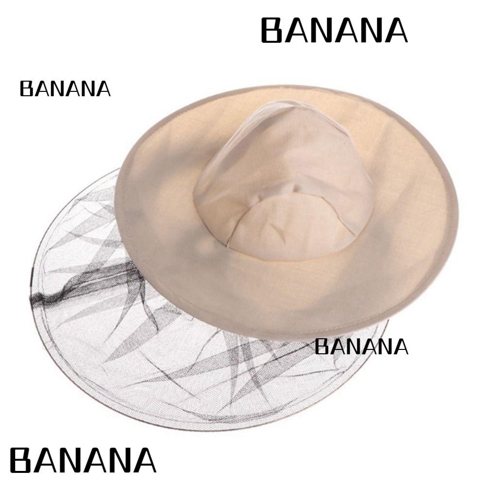 Banana1 หมวกกันยุง , หมวกตกปลา Anti-ยุง Beekeeping Hat, แบบพกพาตาข ่ าย Bugs หมวกโพลีเอสเตอร ์ ป ้ องกันแมลงหมวกกลางแจ ้ ง