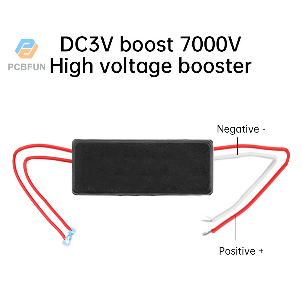 Pcbfun DC3V Boost 7000V เครื ่ องตียุงไฟฟ ้ า เครื ่ องกําเนิดไฟฟ ้ าแรงสูง แพคเกจแรงดันไฟฟ ้ าแรงสูง Strong Arc