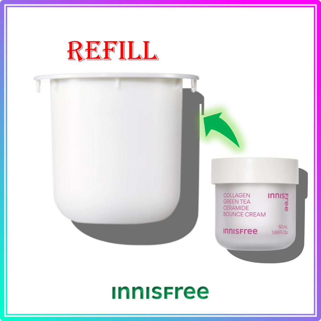 Innisfree Collagen Green Tea Ceramide Bounce Cream [Refill] 50ml