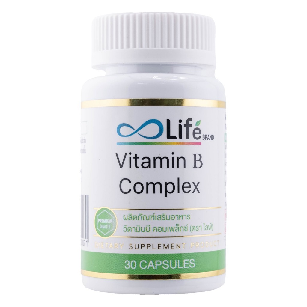 เก็บโคดในไลฟ์ 100 ไลฟ์ วิตามินบี คอมเพล็กซ์ Life Vitamin B Complex วิตามิน วิตามินบีรวม [LLAAG-A]
