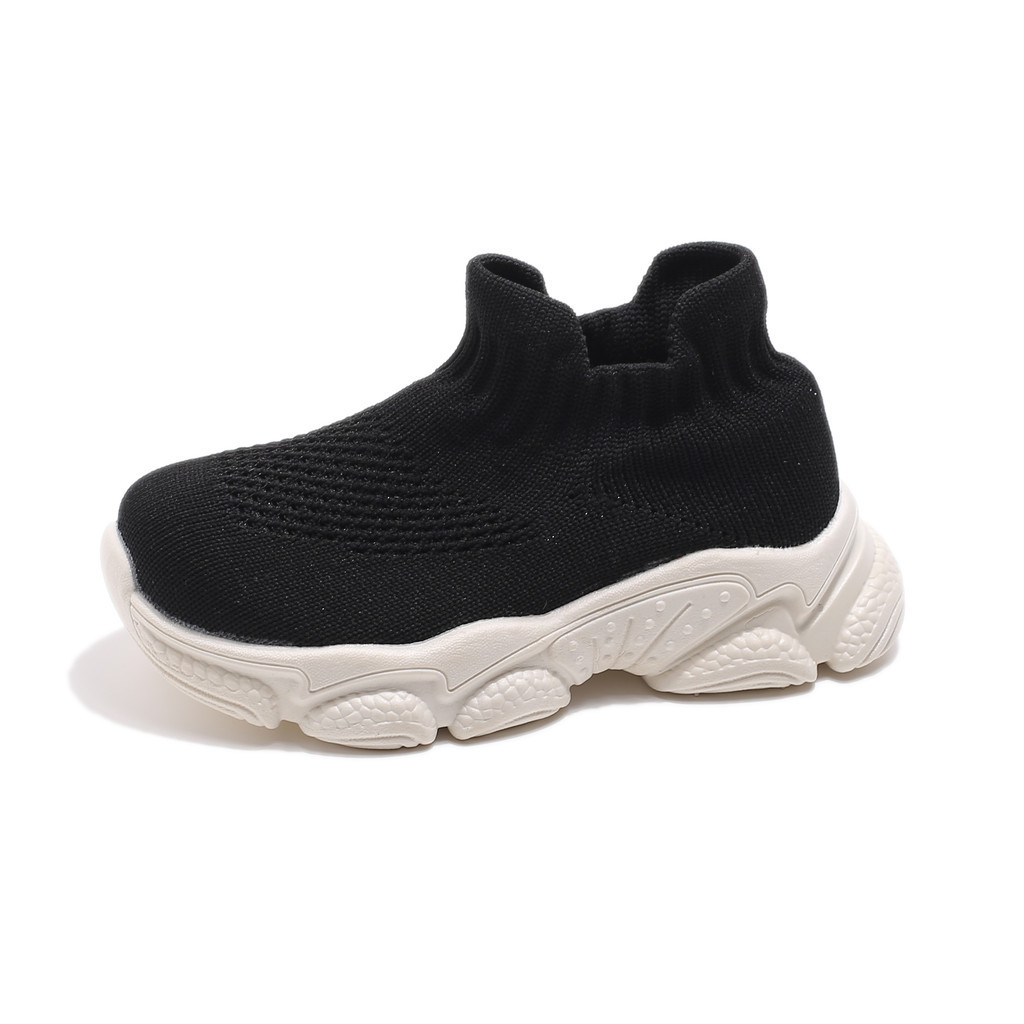 เด็กรองเท้าลําลองเด็กถุงเท้ารองเท้าผ้าใบผ้ายืดลื่นบนชายหญิงถุงเท้ารองเท้าระบายอากาศฤดูใบไม้ร่วง2024แฟชั่นใหม่21-30 - รูปที่ 4