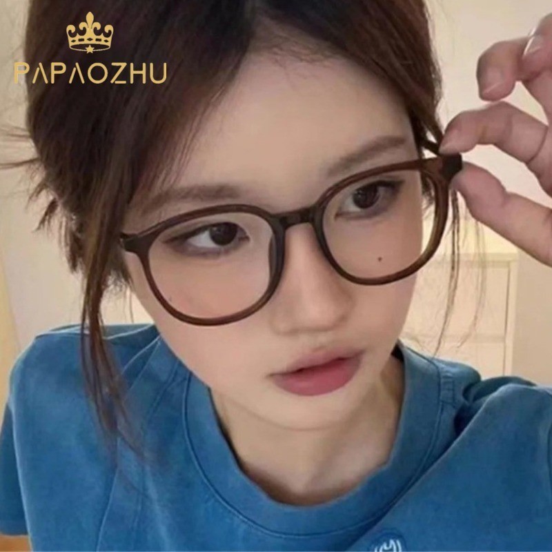 Papaozhu Elegant Blue Light Blocking เลนส ์ กรอบแว ่ นตาสําหรับผู ้ หญิงแฟชั ่ นกลางแจ ้ งแว ่ นตาเครื ่ องประดับ