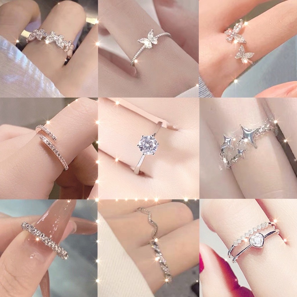 แหวน ปรับขนาดได้ สไตล์สาวเกาหลี แหวนแฟชั่น เครื่องประดับ ร้านไทย RMIX