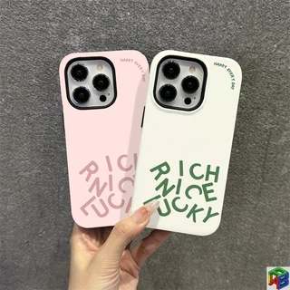 ใช้ได้กับ Apple 15/16promax 17Promax เคสโทรศัพท์ใหม่ Iphone14plus เชอร์รี่สีชมพูภาษาอังกฤษ 13 12 11promax 7/8Plus ซิลิโคนอ่อนนุ่มปกแข็งฟิล์ม