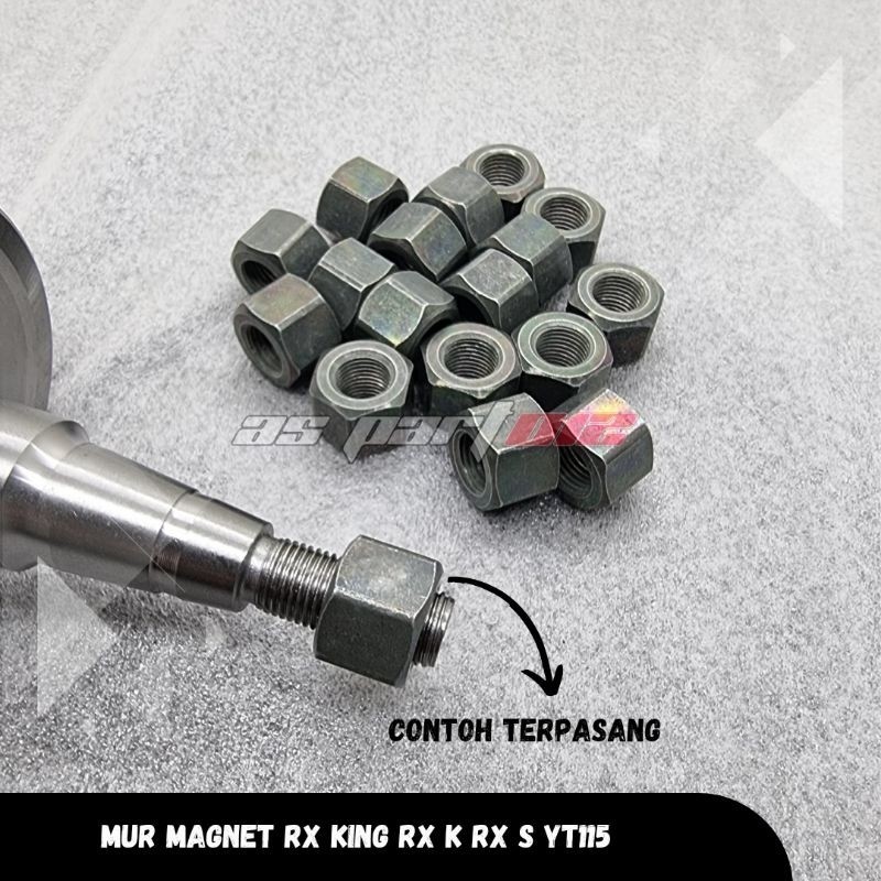 RX KING RX S RX K YT115 BLACK MAGNET NUT AS. .