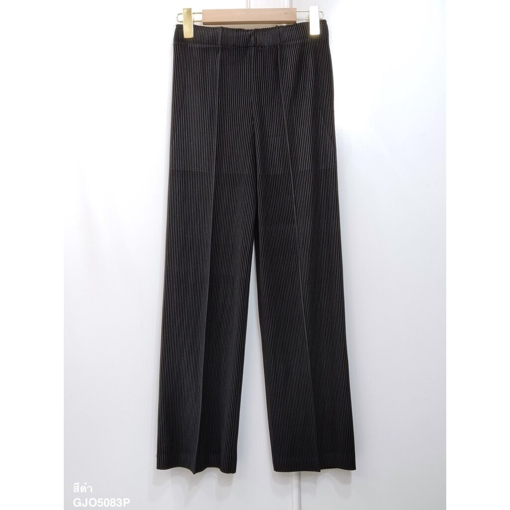 ยาว 36 นิ้ว 2MUAY รุ่น GJO5083P กางเกงพลีทคุณภาพ THICK STRAIGHT PLEATED PANTS 8 สี FREE SIZE ราคา ถูกที่สุด ดีลบีเคเค แกลเลอรีภาพที่ 4