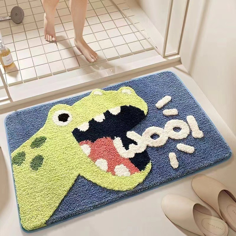 🔥COD🔥พรมปูพื้น 40X60cm ดูดซับน้ำ มีแผ่นกันลื่น พรมนิ่ม พรมห้องนอน พรมห้องน้ำ พรมซับน้ำได้ดี - รูปที่ 5