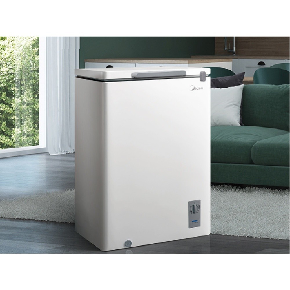 GlobalHouse MIDEA ตู้แช่ 3.5 คิว BCF-100A สีขาว สินค้าของแท้คุณภาพดี