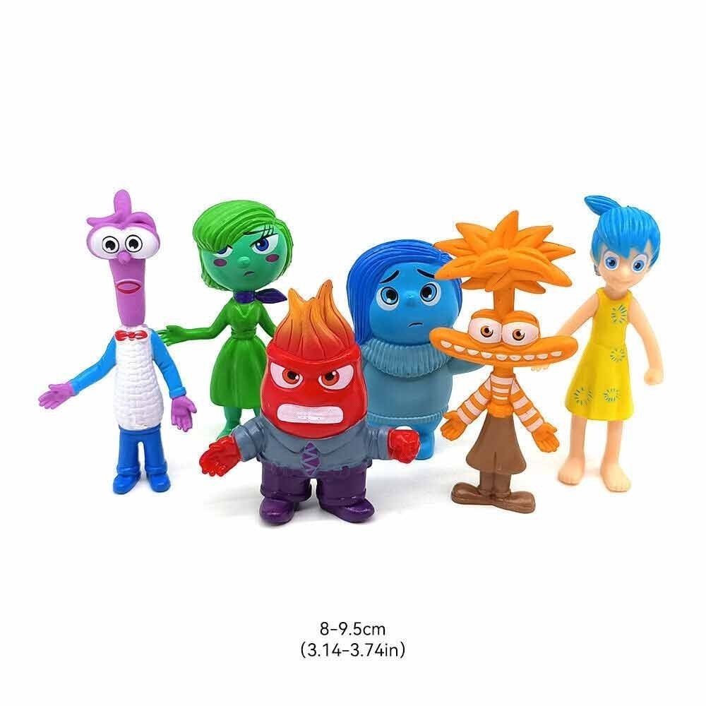 Inside Out Figure Inside Out 2 Sadness Joy Fear Disgust Anger ตกแต่งโมเดลเครื่องประดับของเล่น