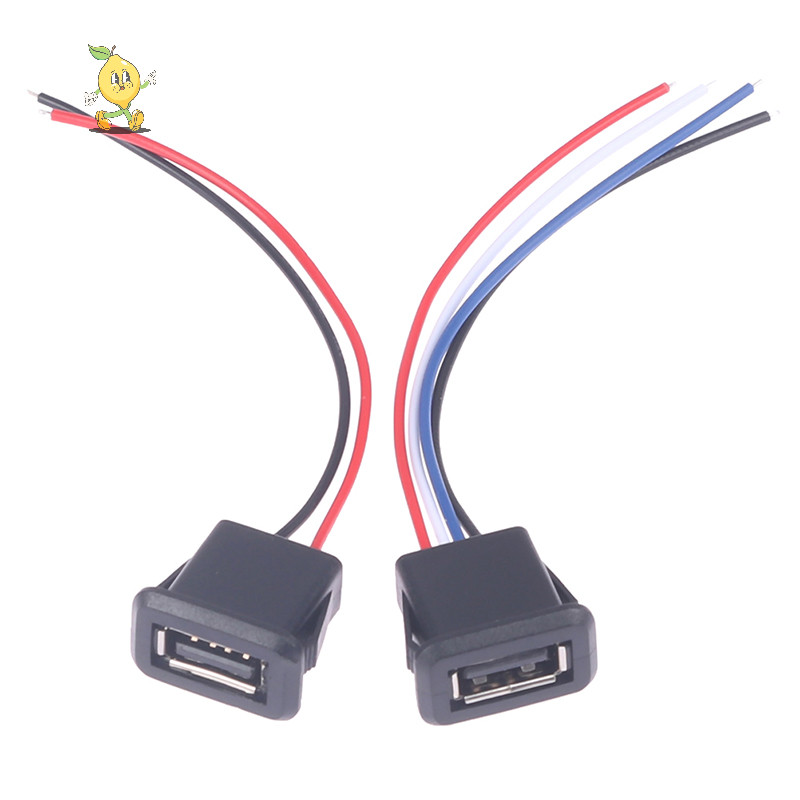 [mozh ] Usb2.0 ปลั ๊ กชาร ์ จปลั ๊ กไฟหญิงพร ้ อมสายเคเบิลปลั ๊ กชาร ์ จ USB [TH ]