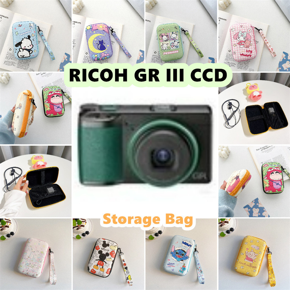 ผลิตภัณฑ์ใหม่ สําหรับ RICOH GR III CCD กระเป๋าเก็บกล้อง 10x16.2 ซม.น่ารักการ์ตูนกันน้ํา Anti drop กระเป๋ากระเป๋ากล้อง