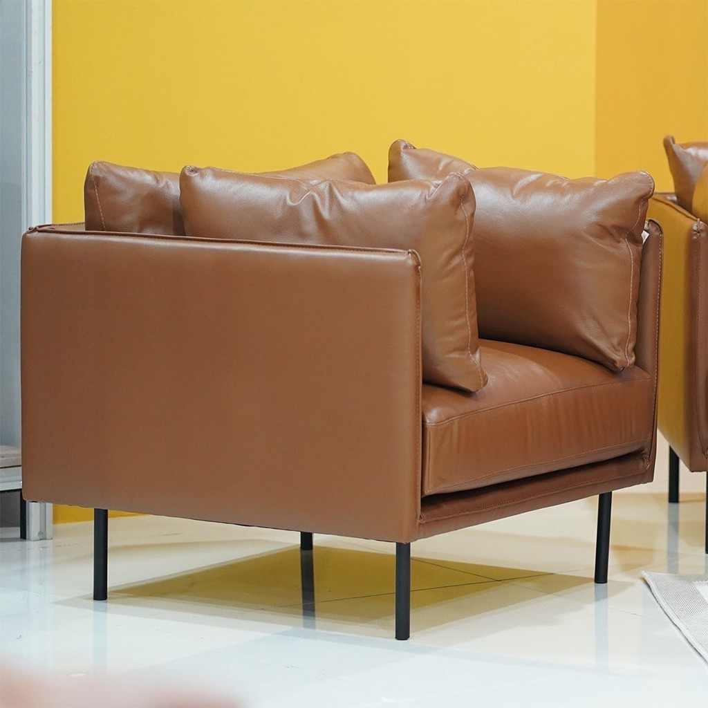SB Design Square โซฟา Sofast รุ่น KEITH สีน้ำตาลอ่อน (90 x 85 x 75 ซม.) แบรนด์ KONCEPT FURNITURE