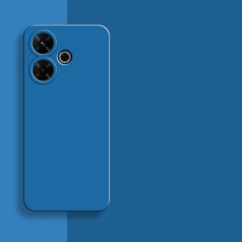 ปลอกสําหรับredmi 13 4G 13C 5G 2024 เคสโทรศัพท์ซิลิโคนเหลวยางสแควร์นุ่มสําหรับRedmi13 Redmi13C Soft TPUปกหลัง - รูปที่ 3