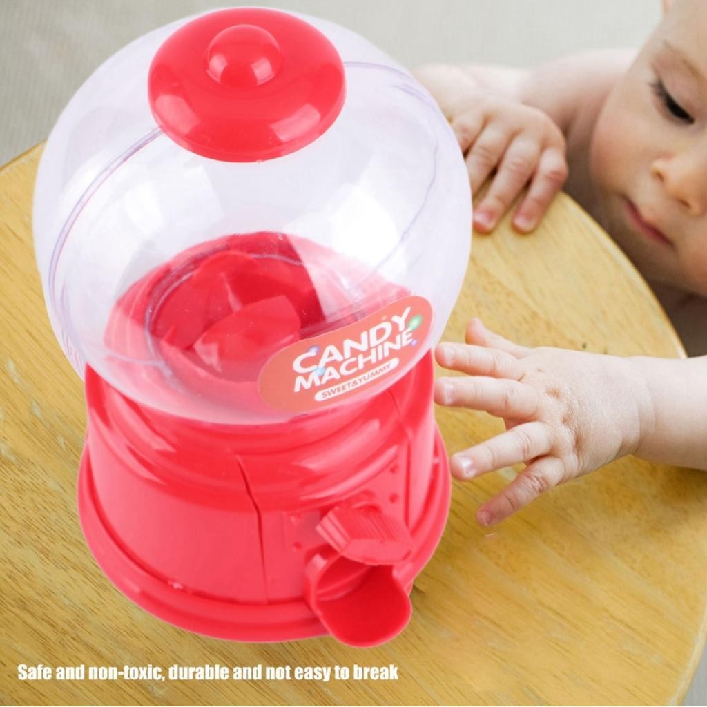 MINI Candy Machine พลาสติกทนทานสําหรับถั่วลิสงขนาดเล็ก Gumballs Nuts