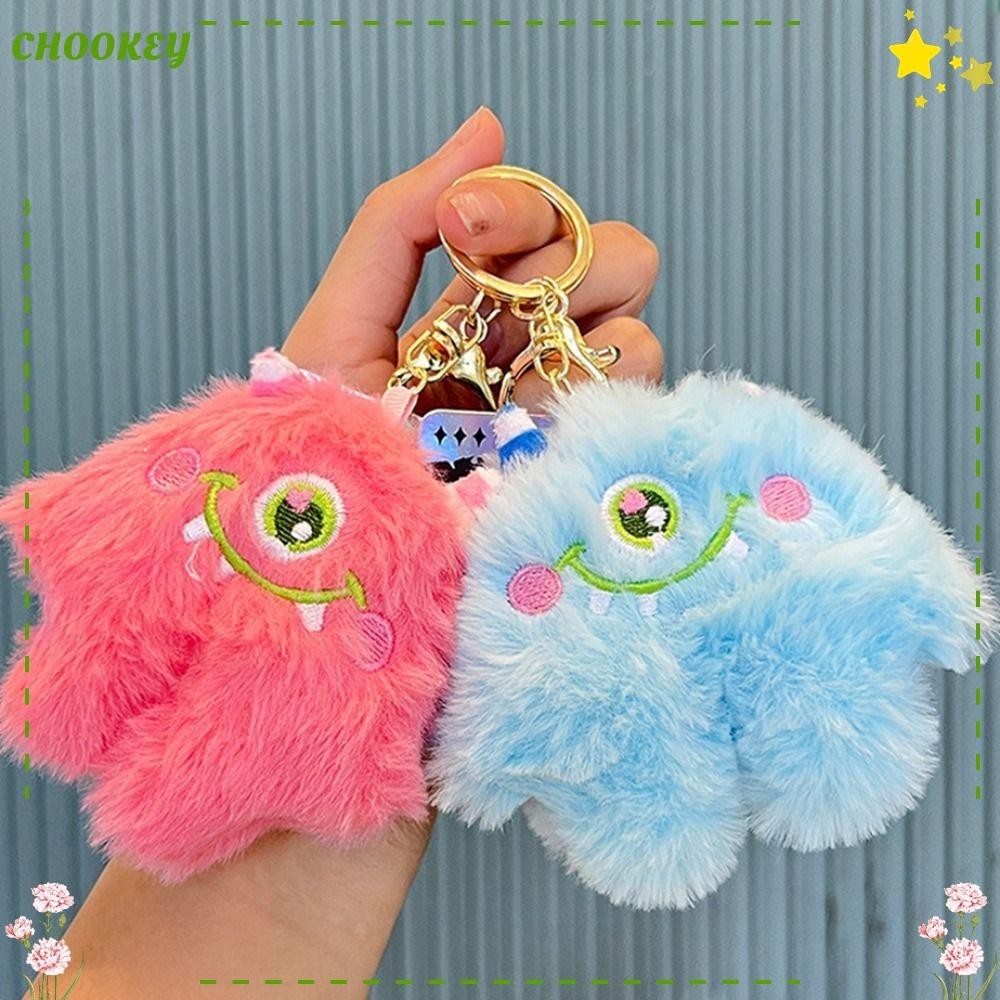 Chookey พวงกุญแจตุ๊กตา, Rex กระต่ายผมแฟชั่น Big Eyed Cyclop ตุ๊กตาจี้, กระเป๋าอุปกรณ์เสริม Diy Kawaii กระเป๋าตกแต่ง