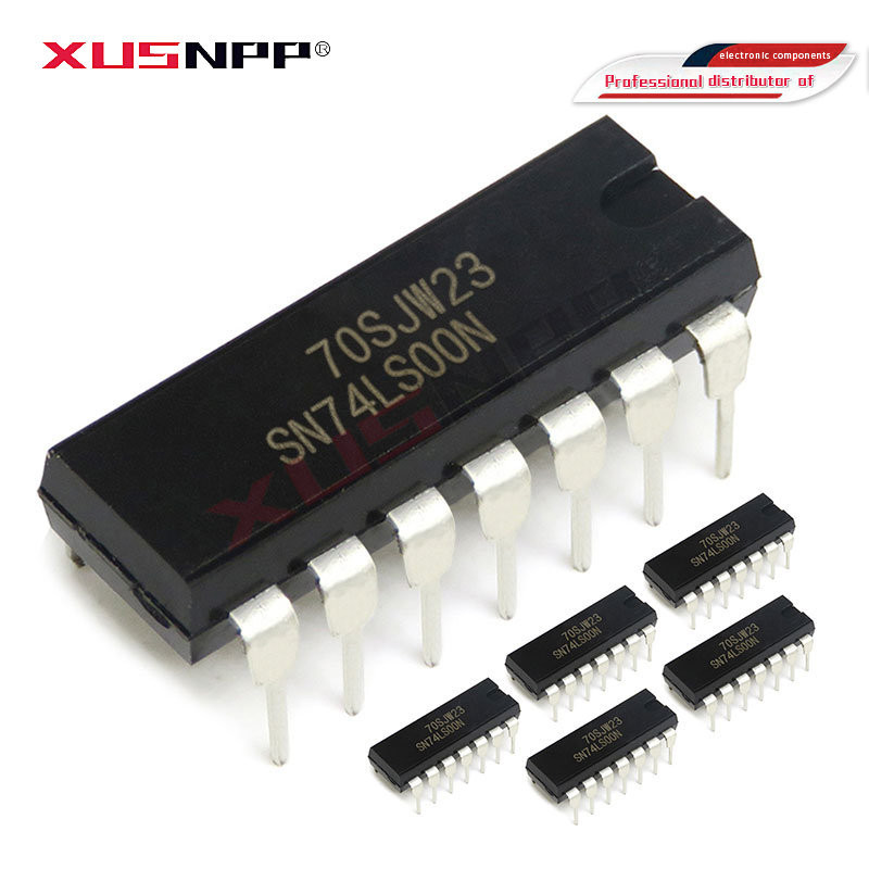 10PCS HD74LS00P DIP14 HD74LS00 DIP SN74LS00N 74LS00 SN74LS00 DIP-14 ใหม่และ IC อิเล็กทรอนิกส์ส่วนประ