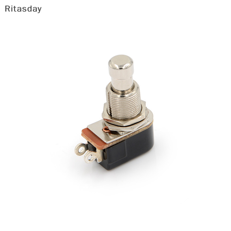 Ritasday ใหม่ไฟฟ้ากีตาร์สวิทช์ Momentary Push ปุ่มสวิทช์เท้า SPST ใหม่