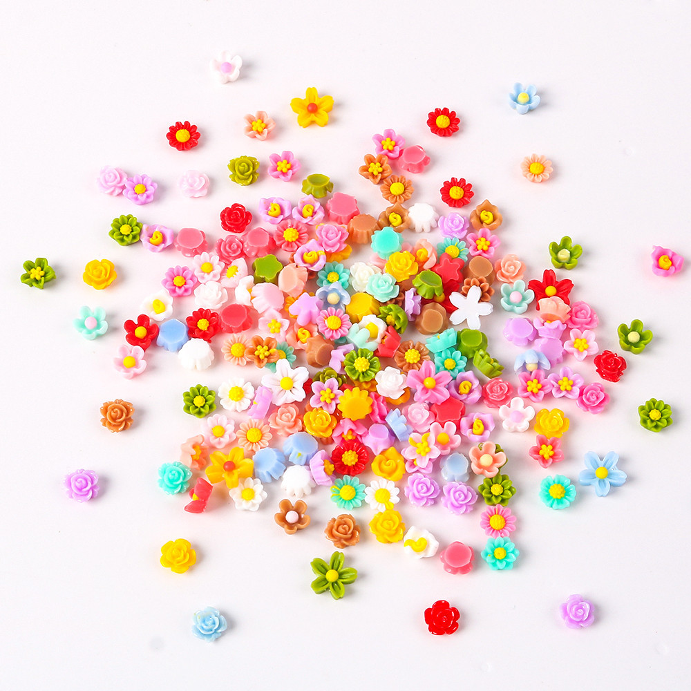 100pcs 3D สีสันเรซิ่นเล็บดอกไม้ Charms ผสมออกแบบ Bud Peony CamelliaNails Art ตกแต่ง Rhinestones เครื่องประดับอุปกรณ์เสริม