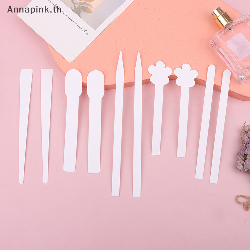 Annapink.th 100 ชิ้น/ล็อต Round Tesg น้ําหอมทดสอบแถบกระดาษรูปดอกไม้ EN